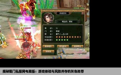揭秘蜀门私服网电脑版：游戏体验与风险并存的灰色地带