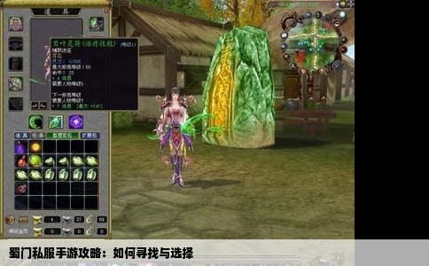 蜀门私服手游攻略：如何寻找与选择